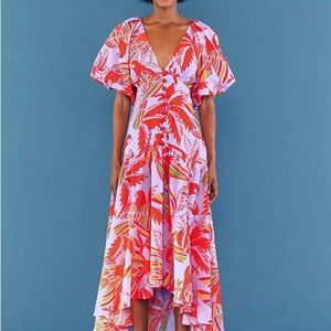 NWT FARM RIO 
Lilac color birds midi dress lilac color birds
SIZE SMALL